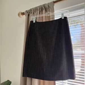 Elegant Black Women's Skirt with Cream Detailing